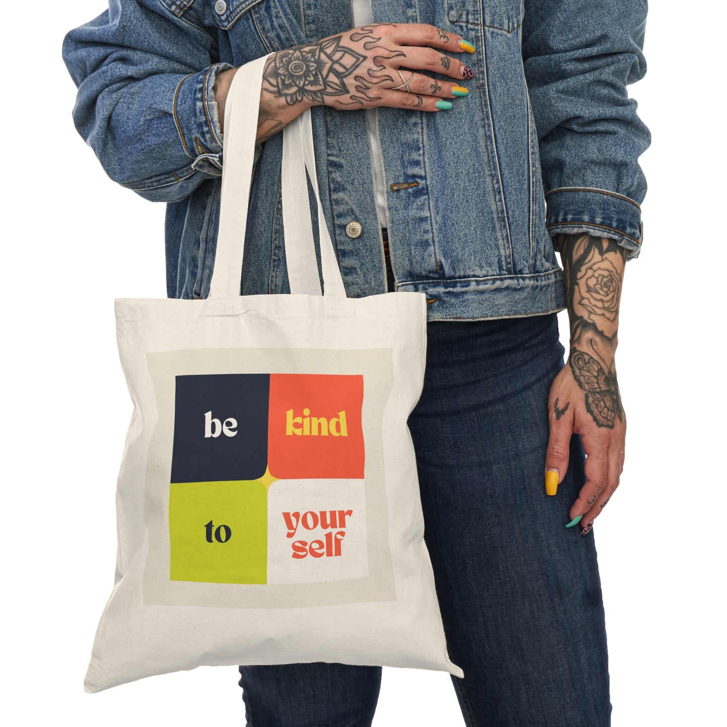 Be Kind To Yourself Natural Tote Bag