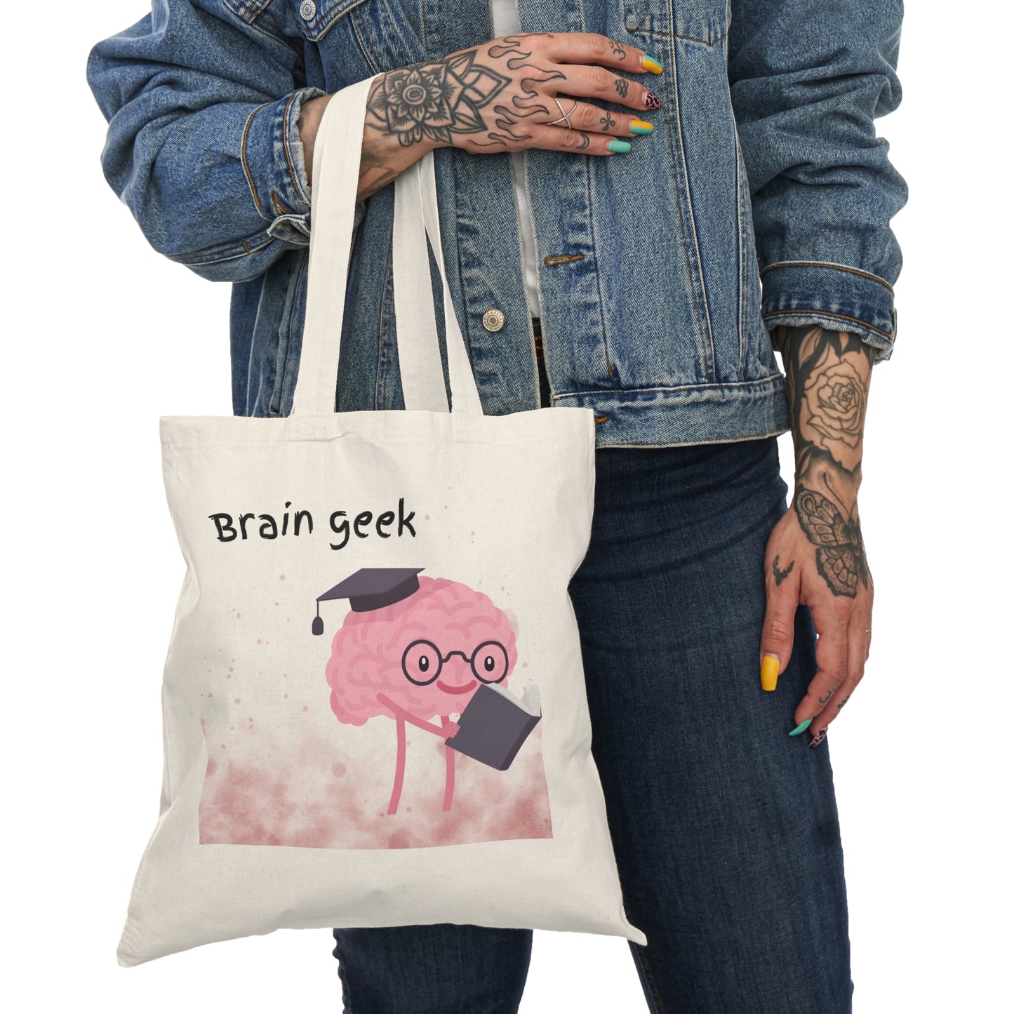 Brain Geek Natural Tote Bag