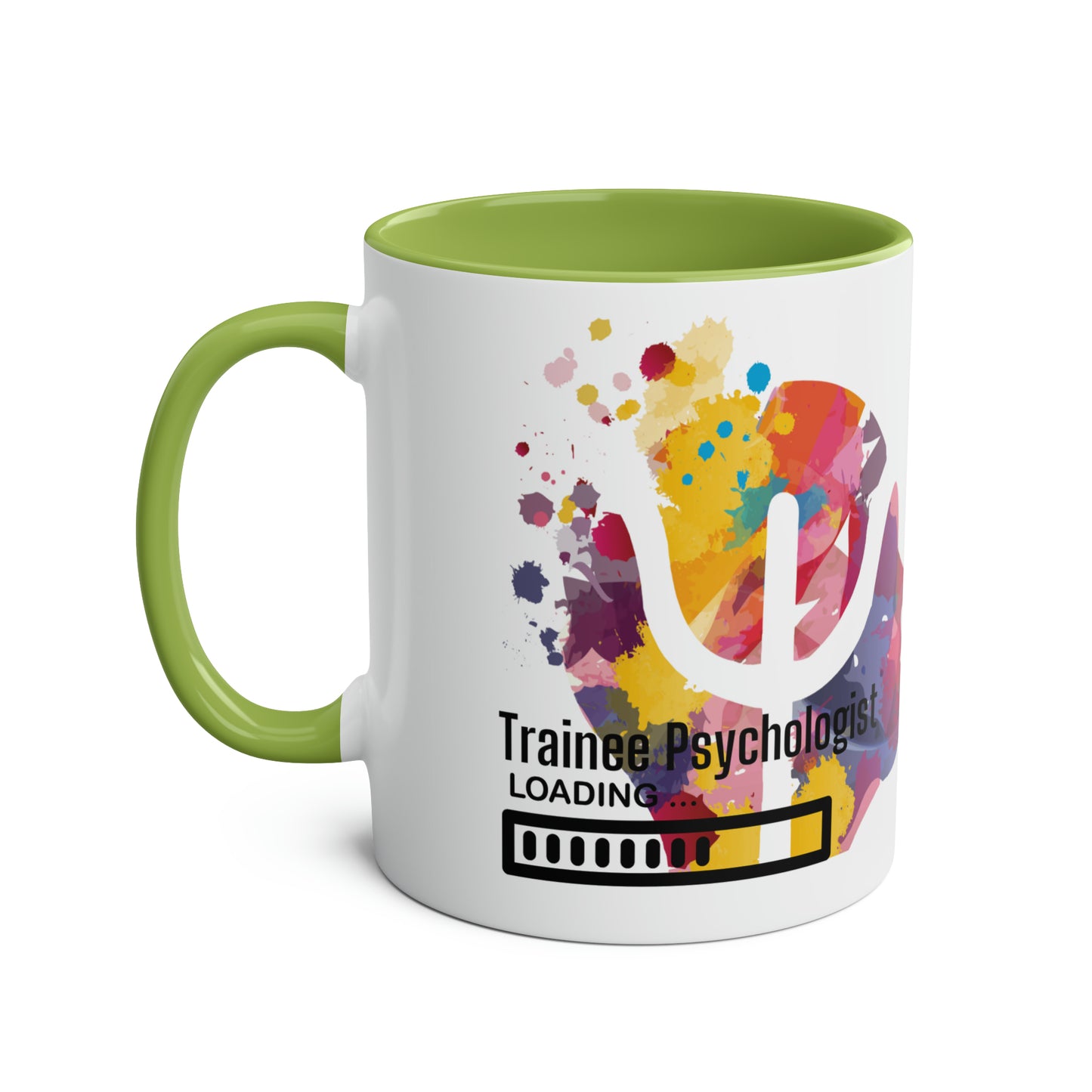 Trainee Psychologist loading Two-Tone Coffee Mug, 11oz