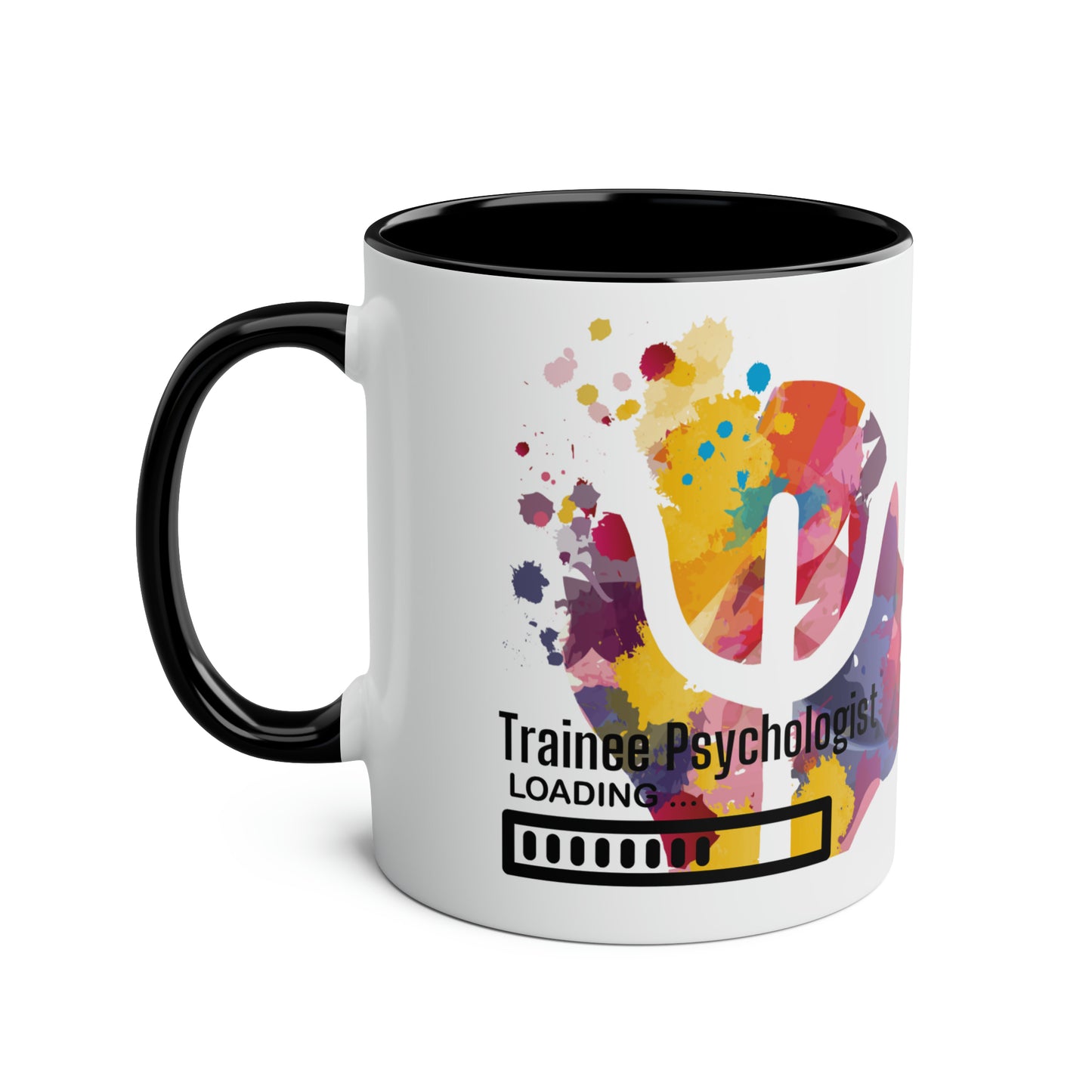 Trainee Psychologist loading Two-Tone Coffee Mug, 11oz