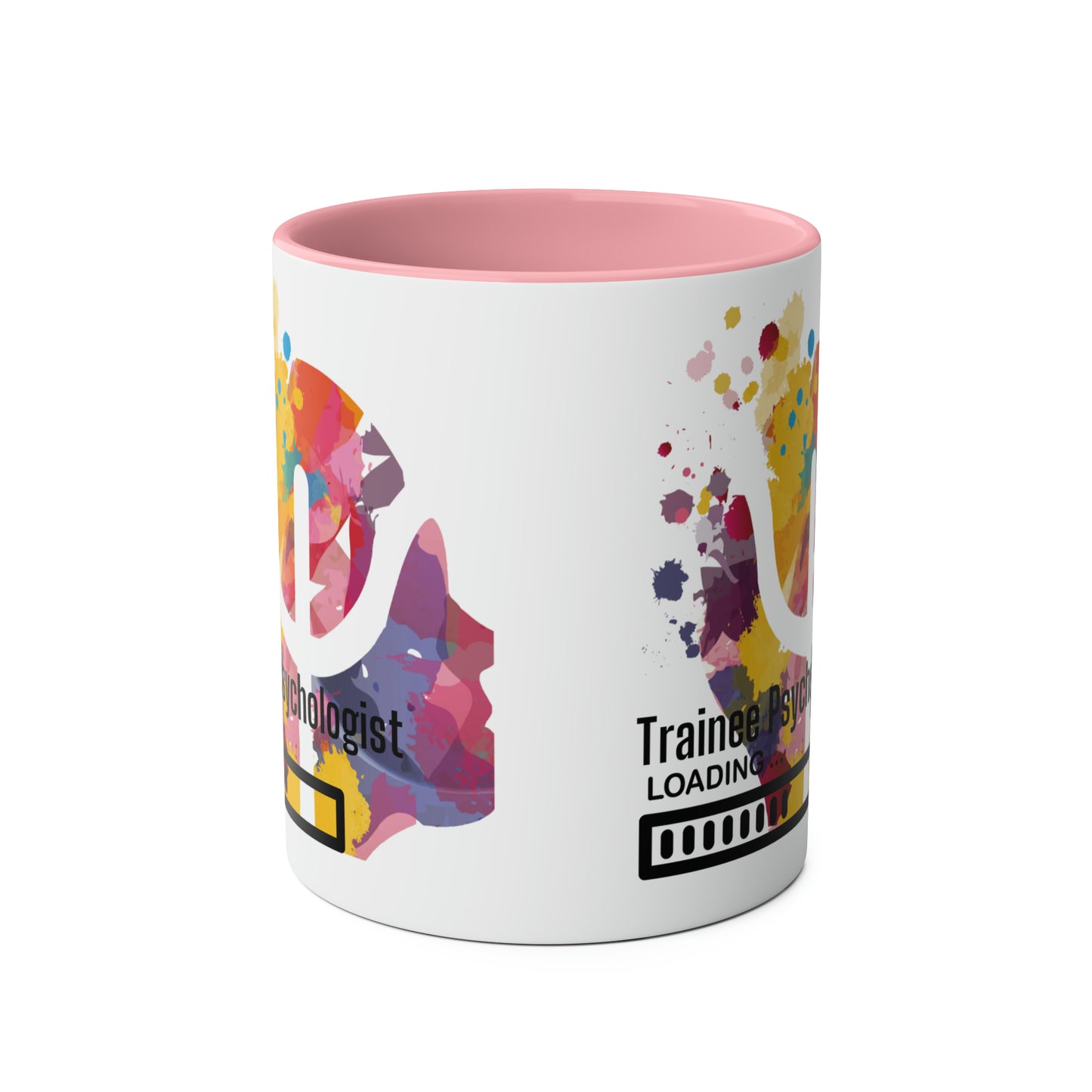 Trainee Psychologist loading Two-Tone Coffee Mug, 11oz