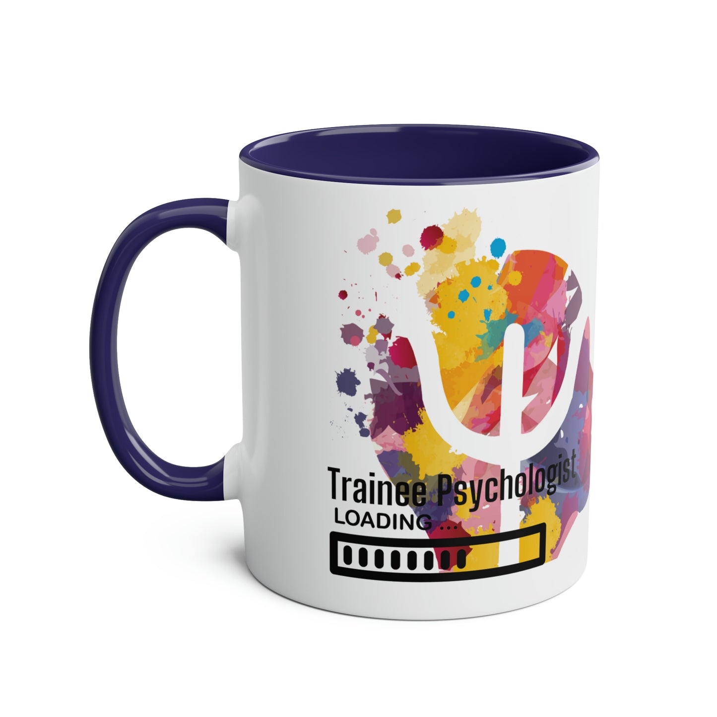 Trainee Psychologist loading Two-Tone Coffee Mug, 11oz