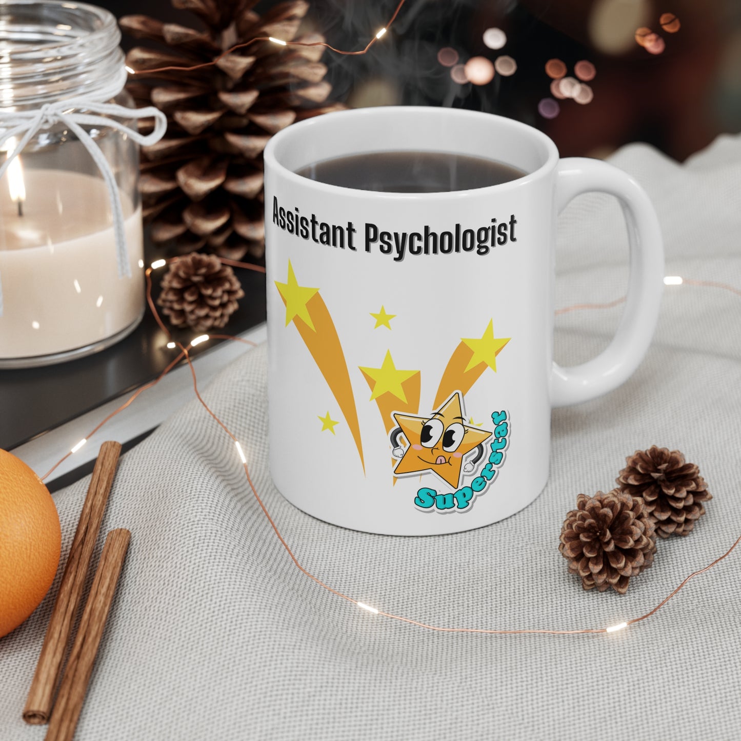 Superstar Assistant Psychologist Ceramic Coffee Mug, 11oz