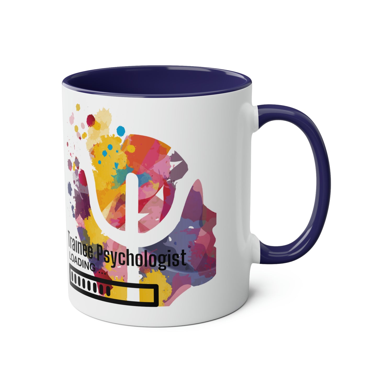 Trainee Psychologist loading Two-Tone Coffee Mug, 11oz