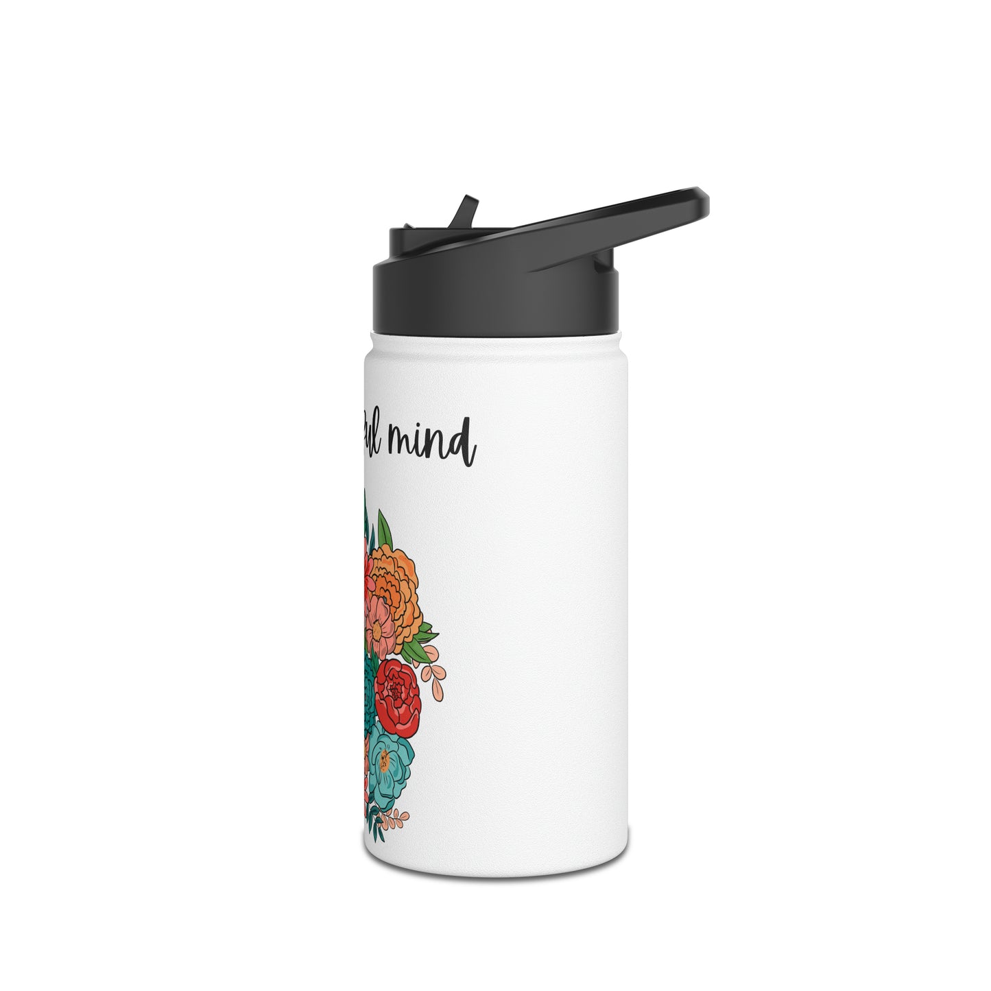 A beautiful Mind Stainless Steel Water Bottle, Standard Lid