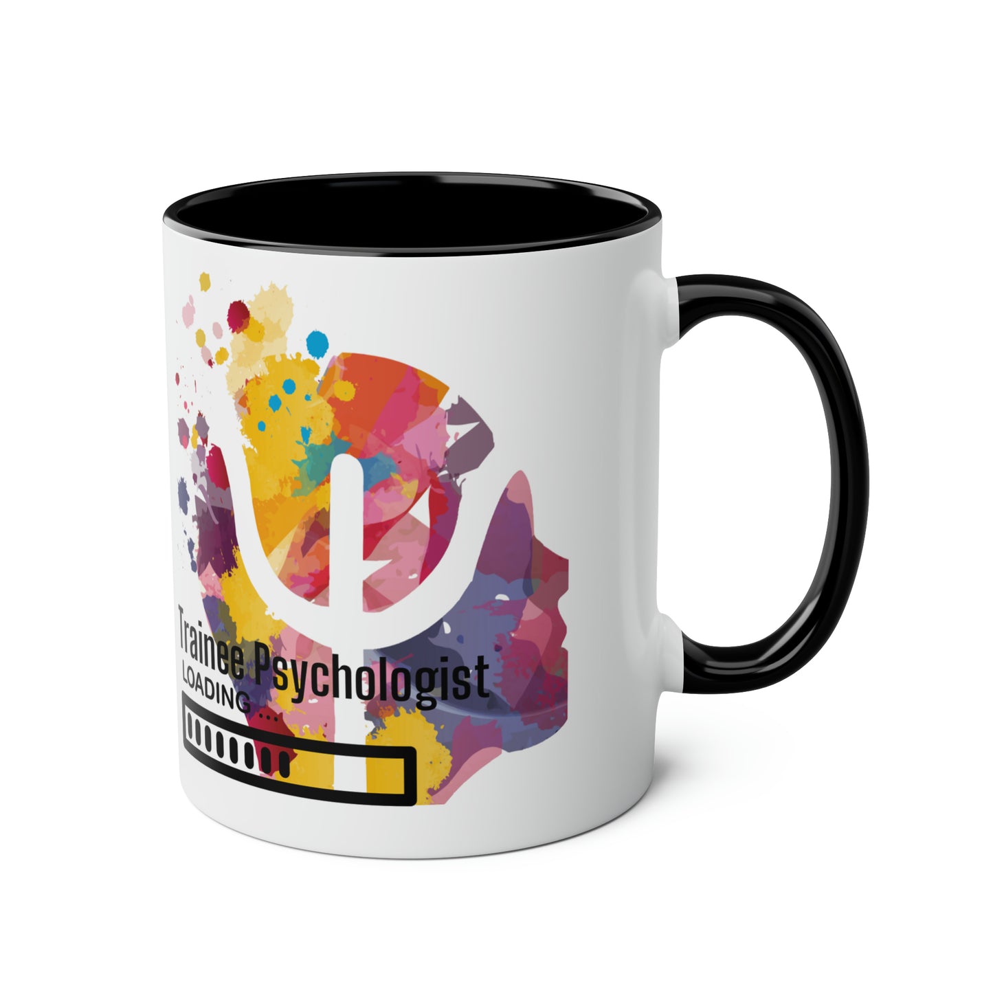 Trainee Psychologist loading Two-Tone Coffee Mug, 11oz