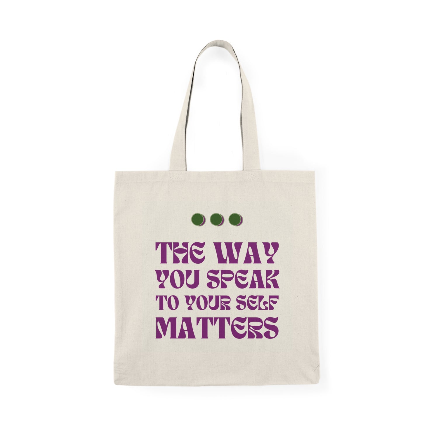 Self Talk Natural Tote Bag