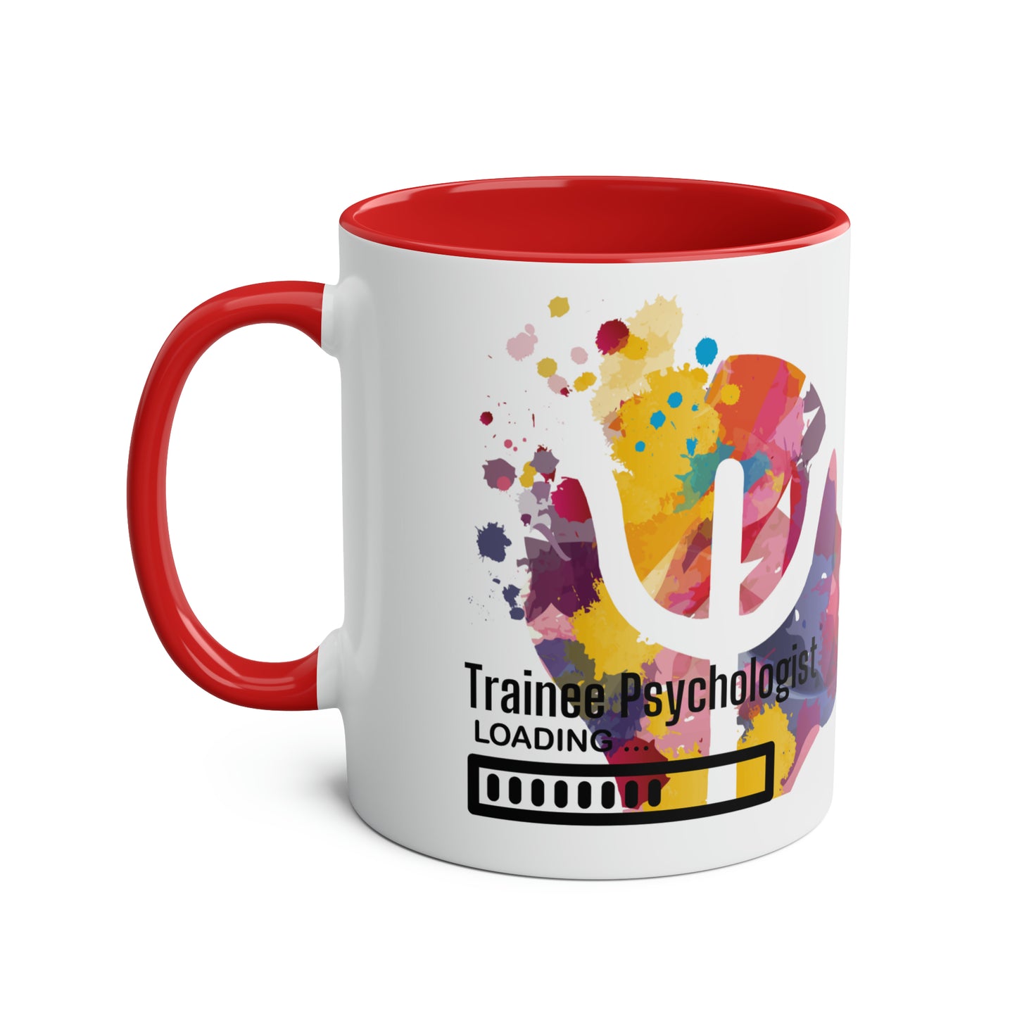 Trainee Psychologist loading Two-Tone Coffee Mug, 11oz