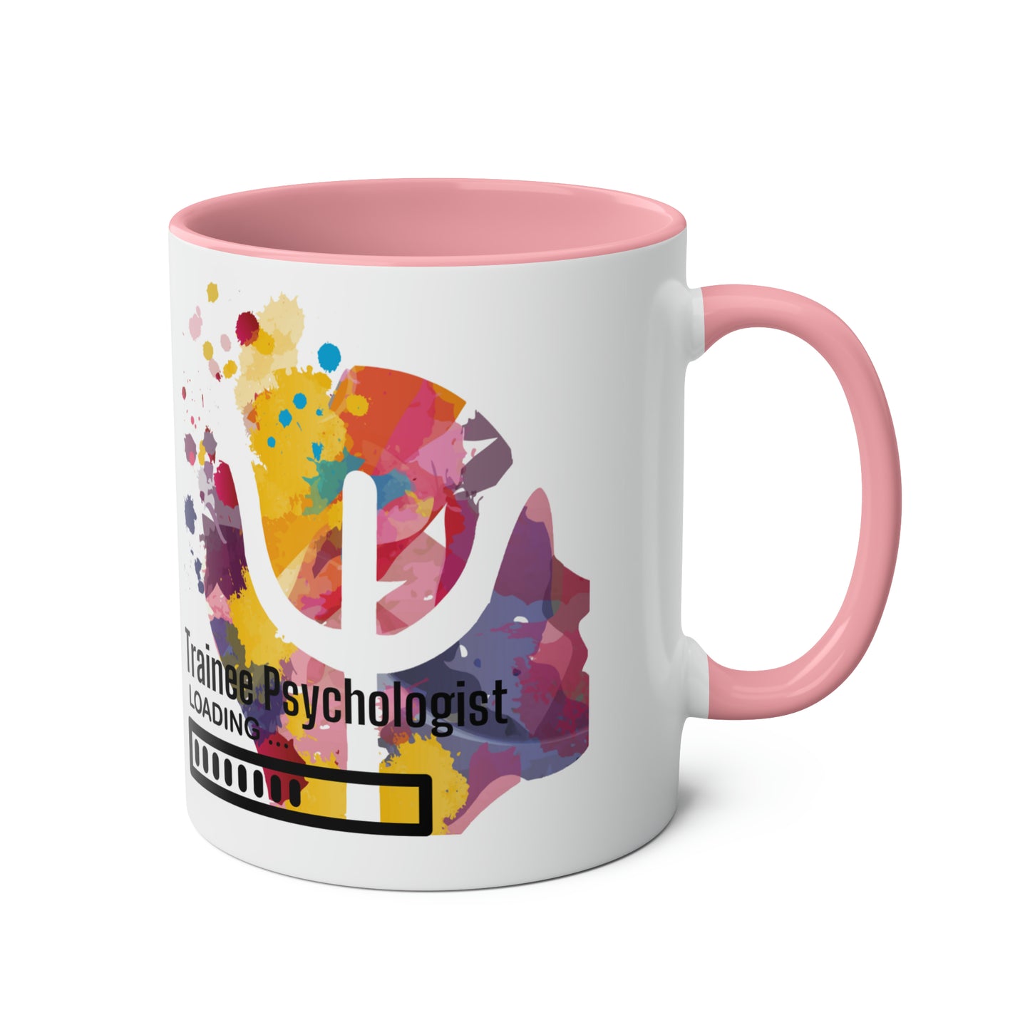 Trainee Psychologist loading Two-Tone Coffee Mug, 11oz