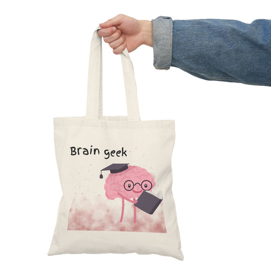 Brain Geek Natural Tote Bag