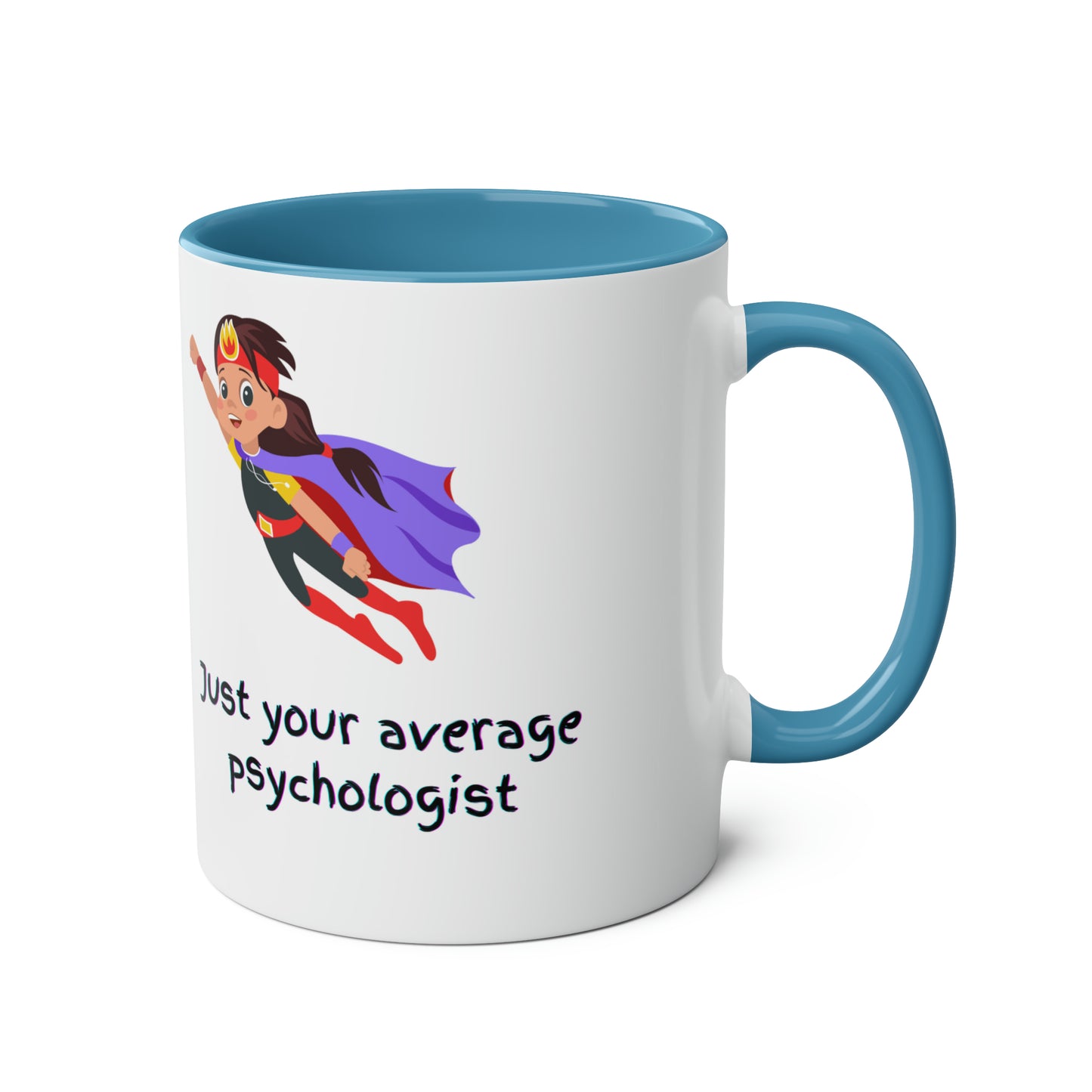 Superhero psychologist Two-Tone Coffee Mug, 11oz