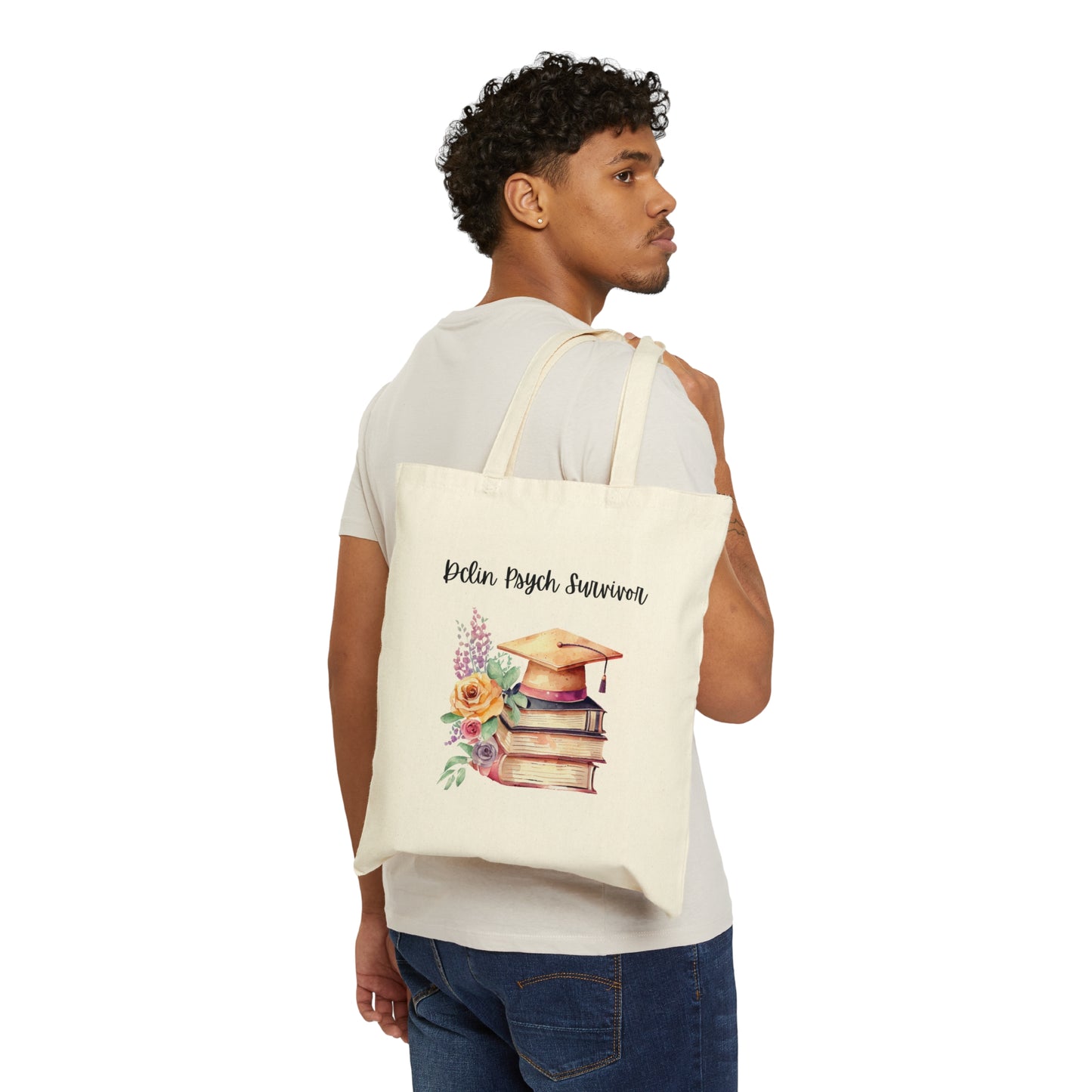 DClin Psych Survivor Cotton Canvas Tote Bag