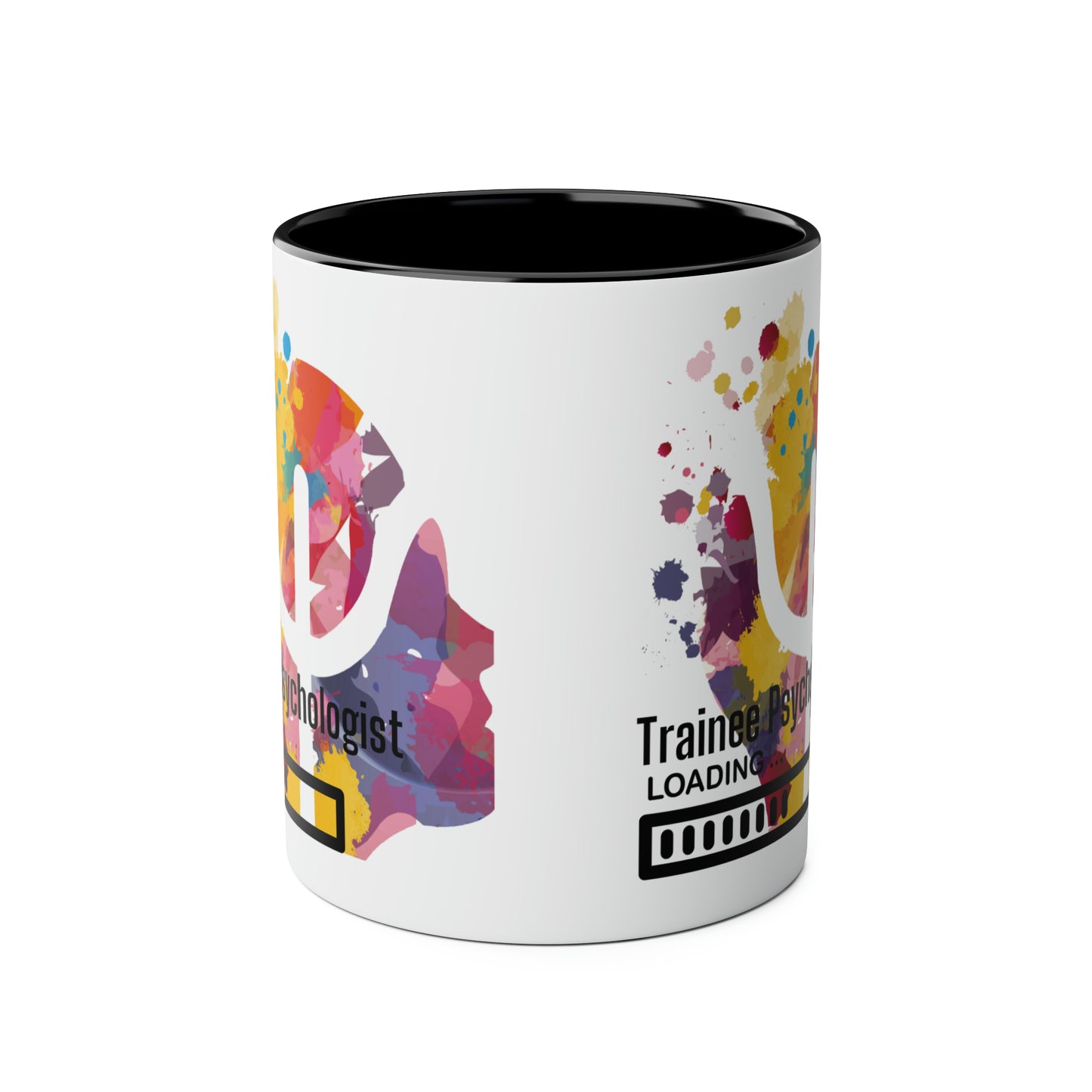 Trainee Psychologist loading Two-Tone Coffee Mug, 11oz