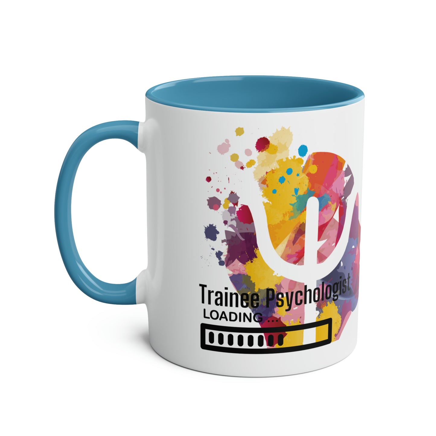 Trainee Psychologist loading Two-Tone Coffee Mug, 11oz