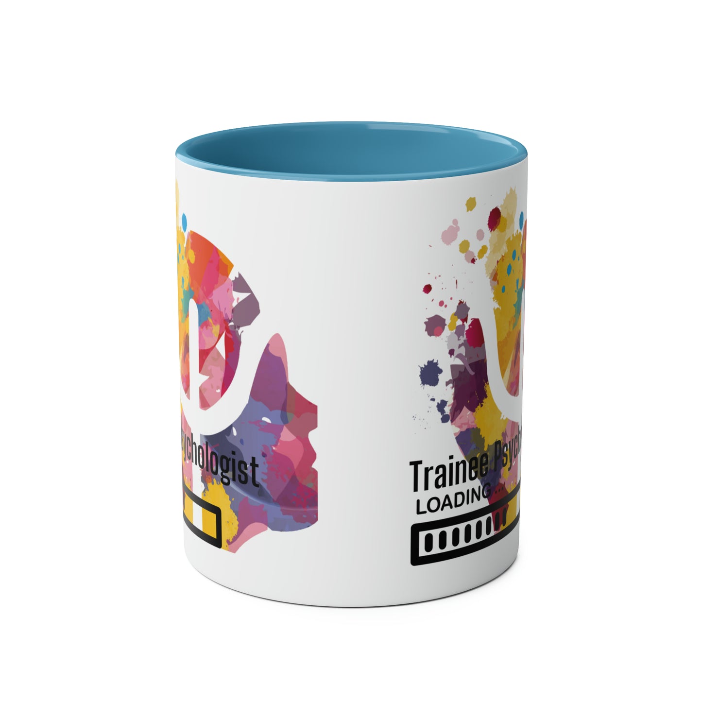 Trainee Psychologist loading Two-Tone Coffee Mug, 11oz