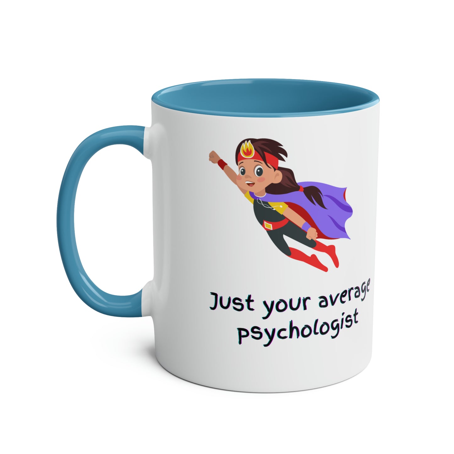 Superhero psychologist Two-Tone Coffee Mug, 11oz