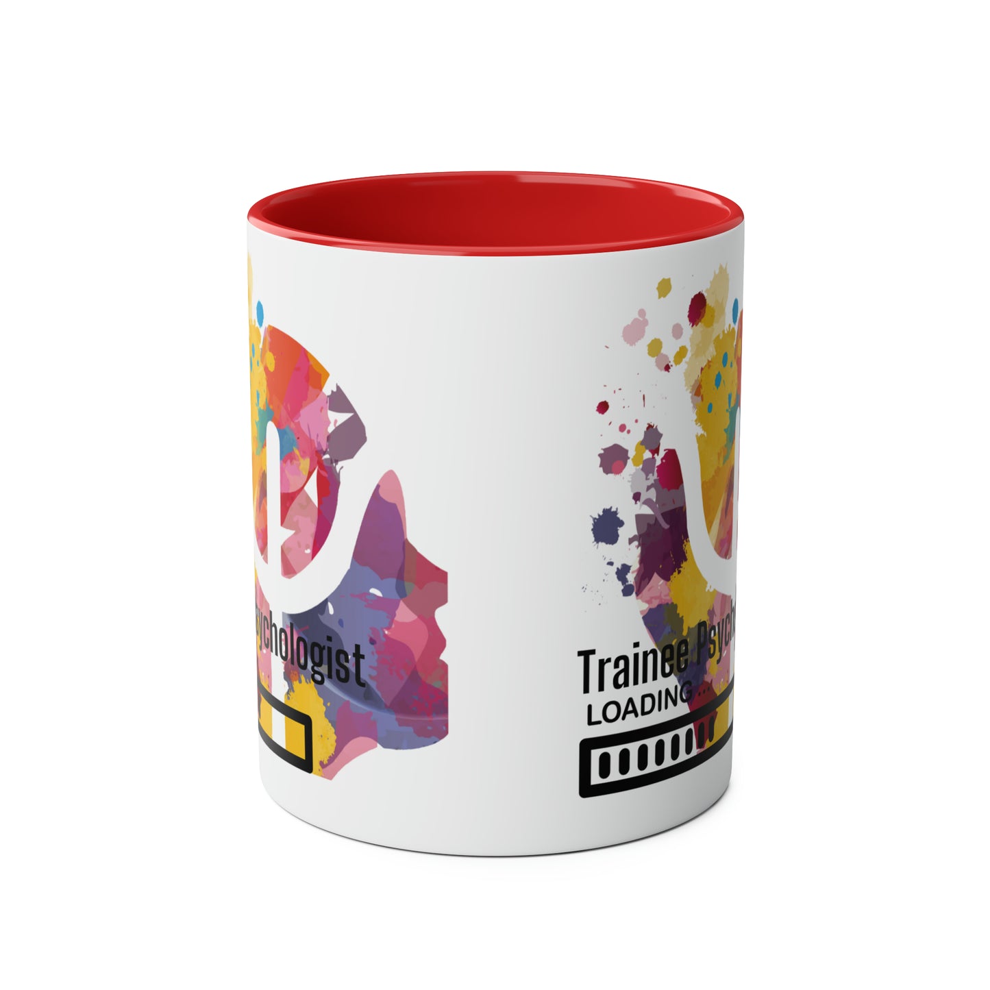 Trainee Psychologist loading Two-Tone Coffee Mug, 11oz