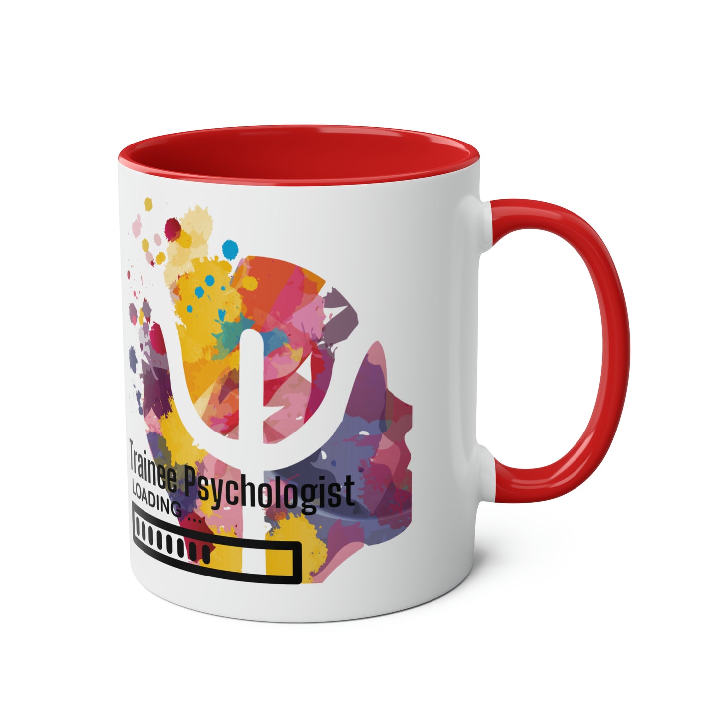 Trainee Psychologist loading Two-Tone Coffee Mug, 11oz